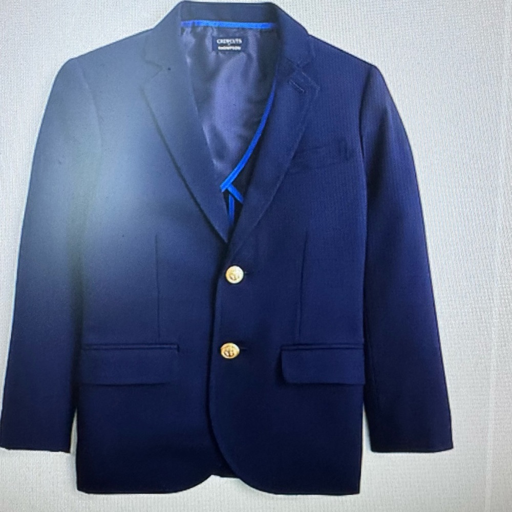J. Crew Factory Kids' Navy Blazer with Gold Buttons